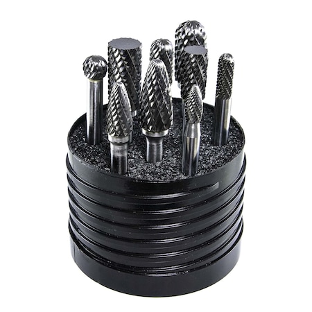 Drillco SET 5, Solid Carbide Bur Set Double Cut 70S005DC